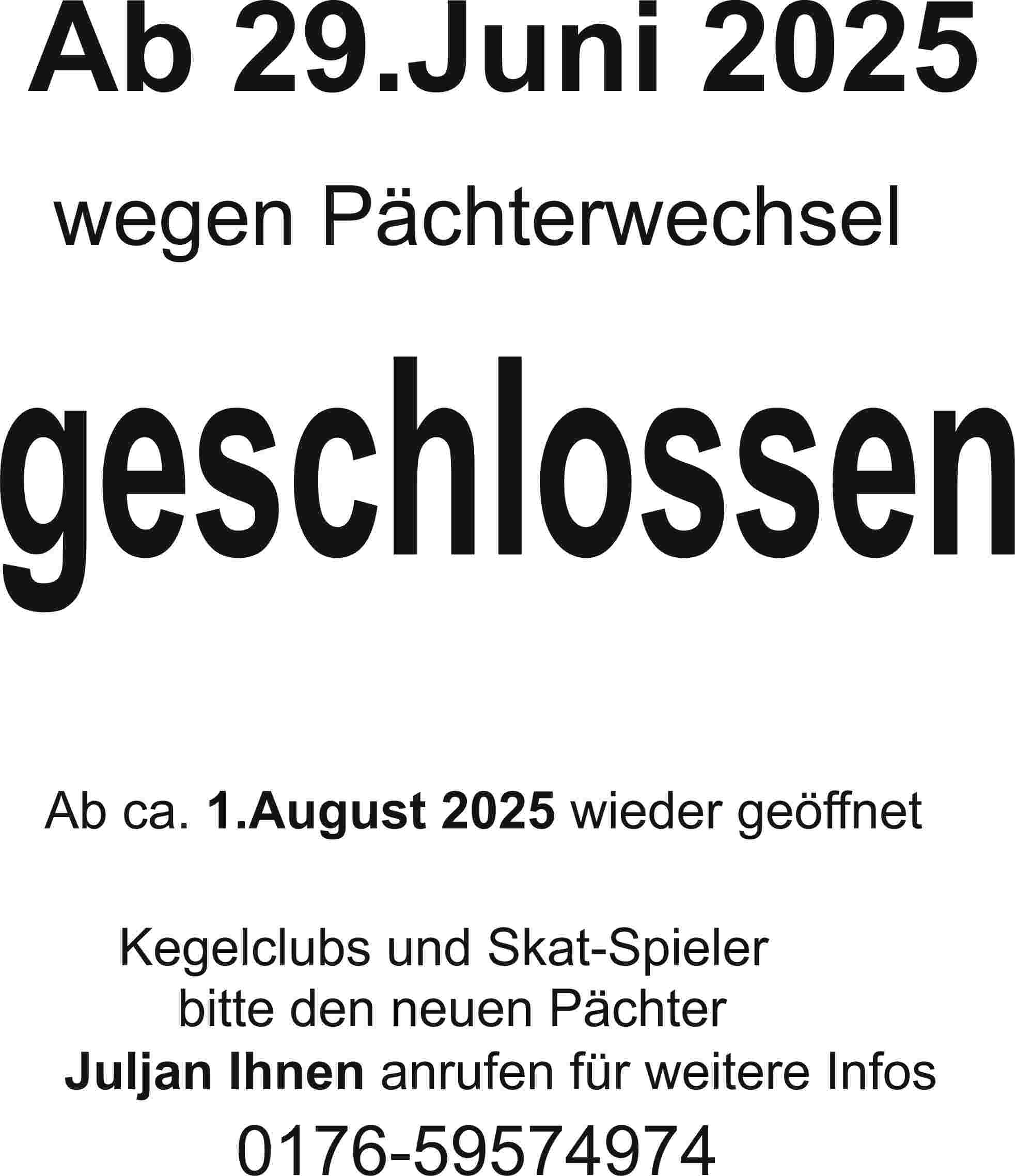 Geschlossen