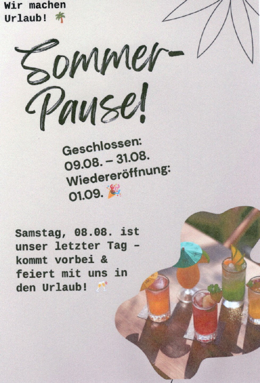 Urlaub 9.8.2026